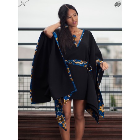 Tunic Noire/Wax & Bijoux